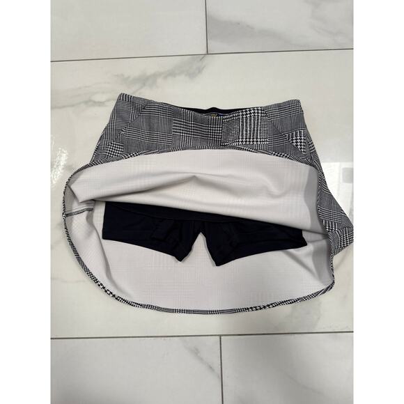 Ralph Lauren Polo Golf Black White Houndstooth Skort Sz M At Leisure Tennis Golf - Picture 12 of 14